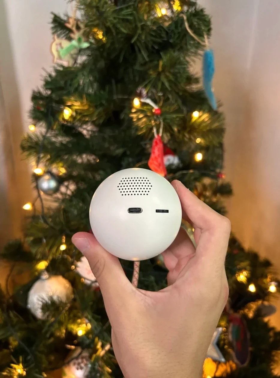 Back of the Noel Orb with the USB-C port